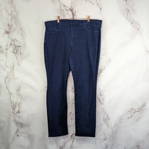 Not Your Daughters Jean NYJD 18 W 38 X 28 Skinny Sheri Slim Dark Wash High Rise